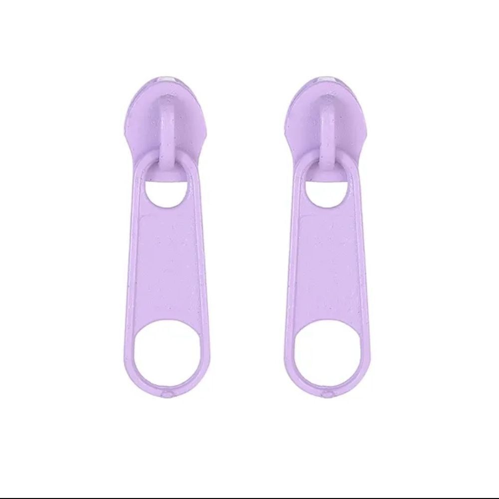 NWOT Lavender Zipper Pull Earrings
